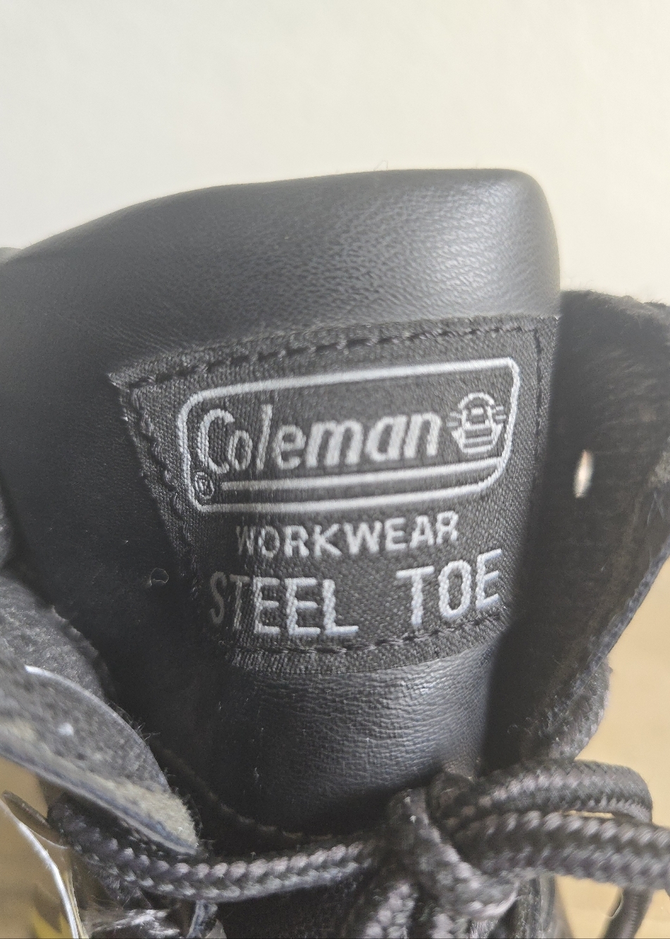 Coleman Mens's Steel Toe Safefty Work Boots - Black - Picture 2 of 10